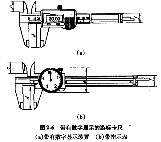 帶有數(shù)顯游標(biāo)卡尺 游標(biāo)卡尺